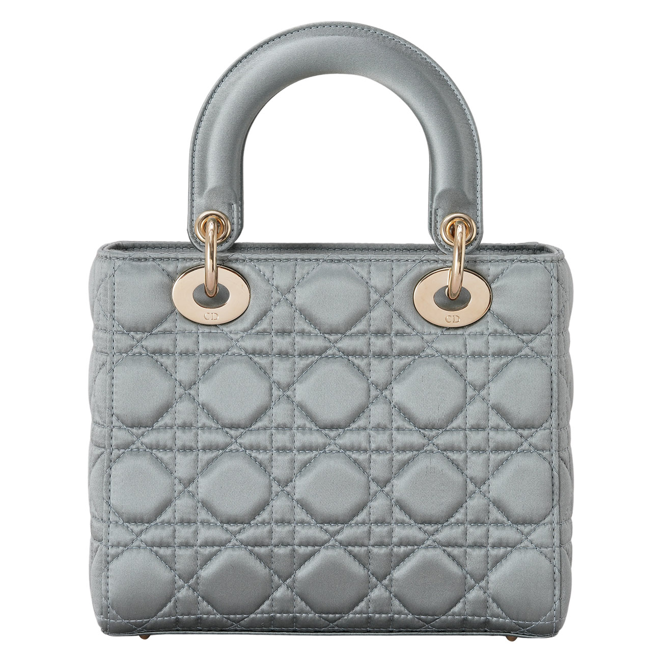 CHRISTIAN DIOR(USED)디올 새틴 레이디디올 스몰 백